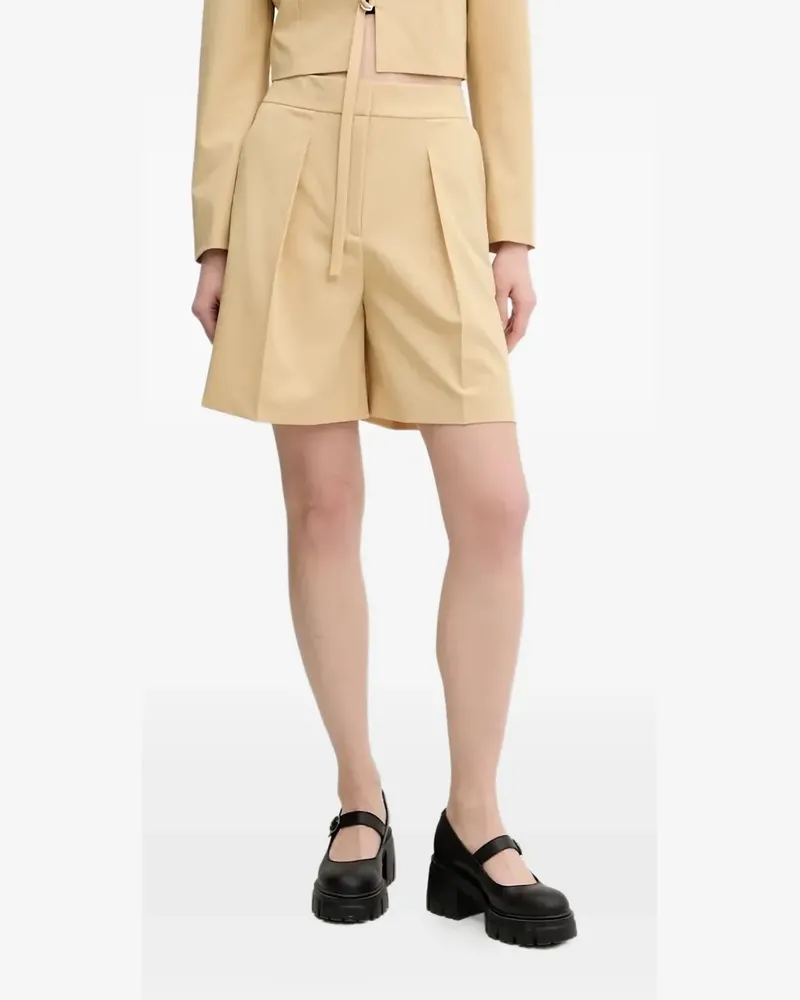 HUGO BOSS Shorts mit Bundfalten - Nude Nude