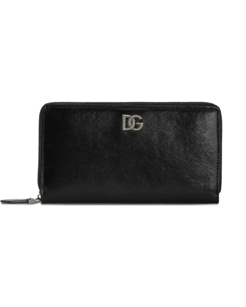 Dolce & Gabbana Tempesta Portemonnaie - Schwarz Schwarz