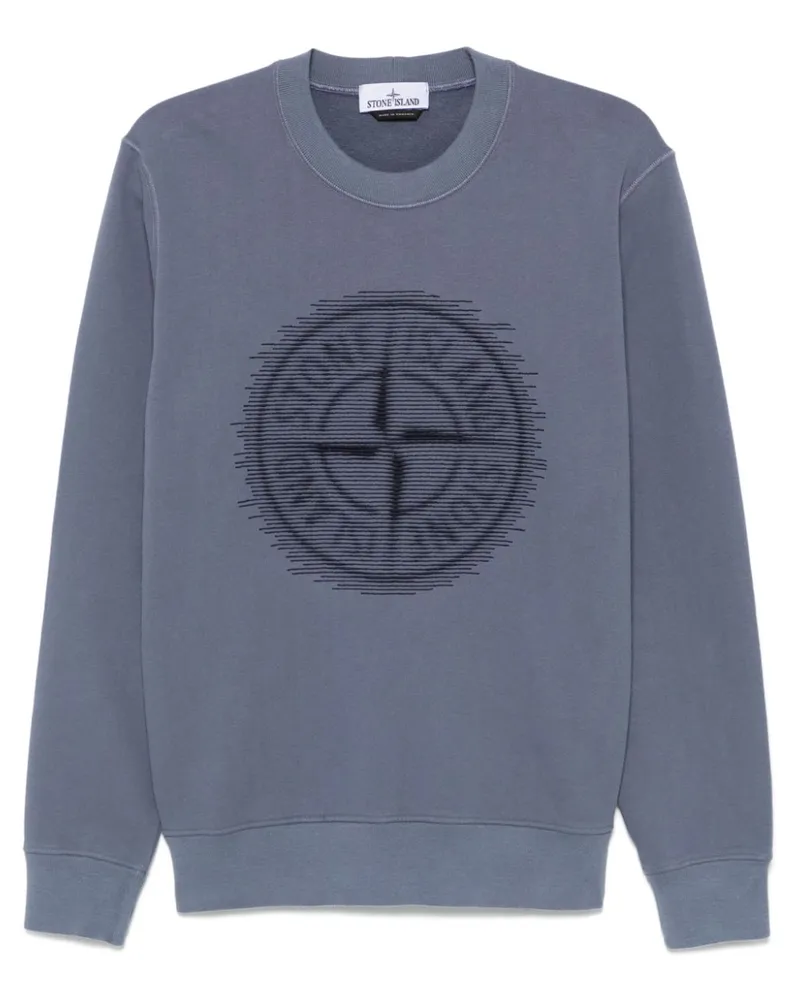 Stone Island Sweatshirt aus Fleece-Jersey - Blau Blau