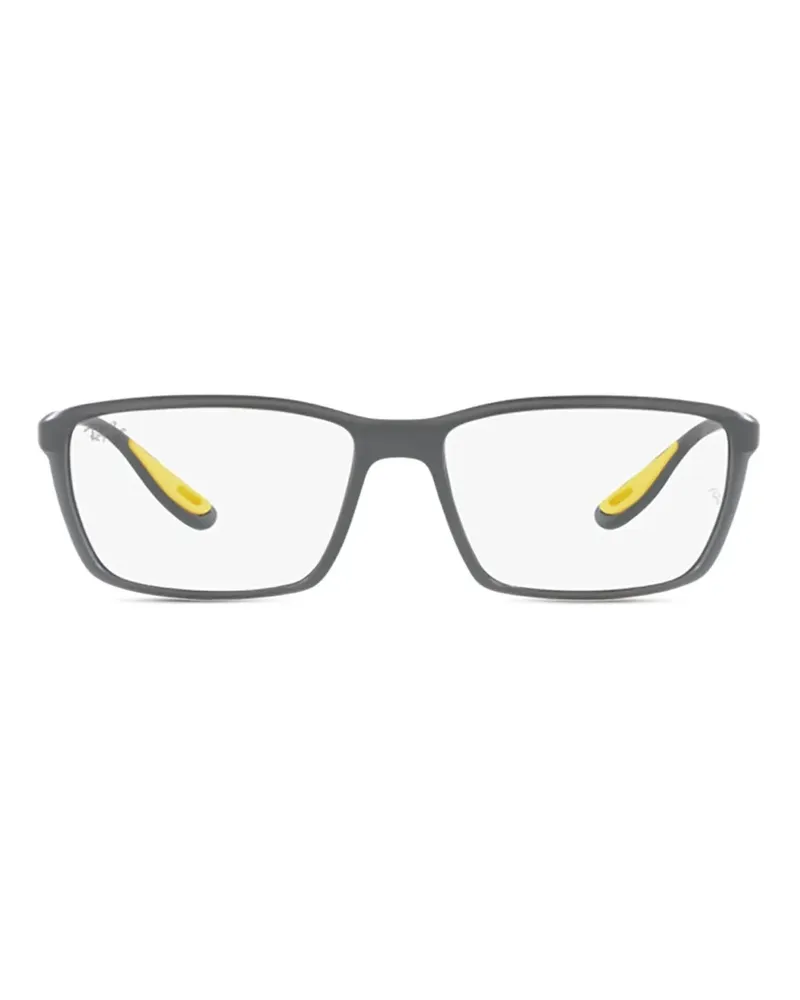 Ray Ban Brille mit eckigem Gestell - Grau Grau