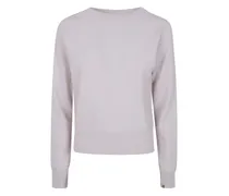 Kaschmirpullover mit Rundhalsausschnitt - Nude