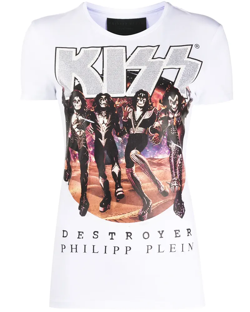 Philipp Plein T-Shirt mit Print - Weiß Weiß