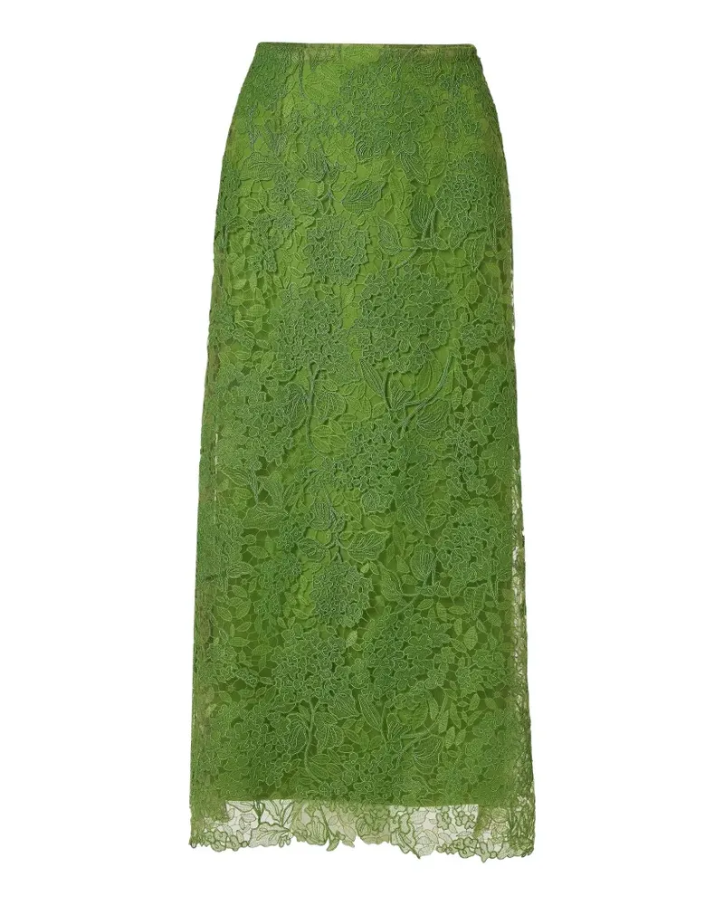 Carolina Herrera New York lace midi skirt - Grün Grün