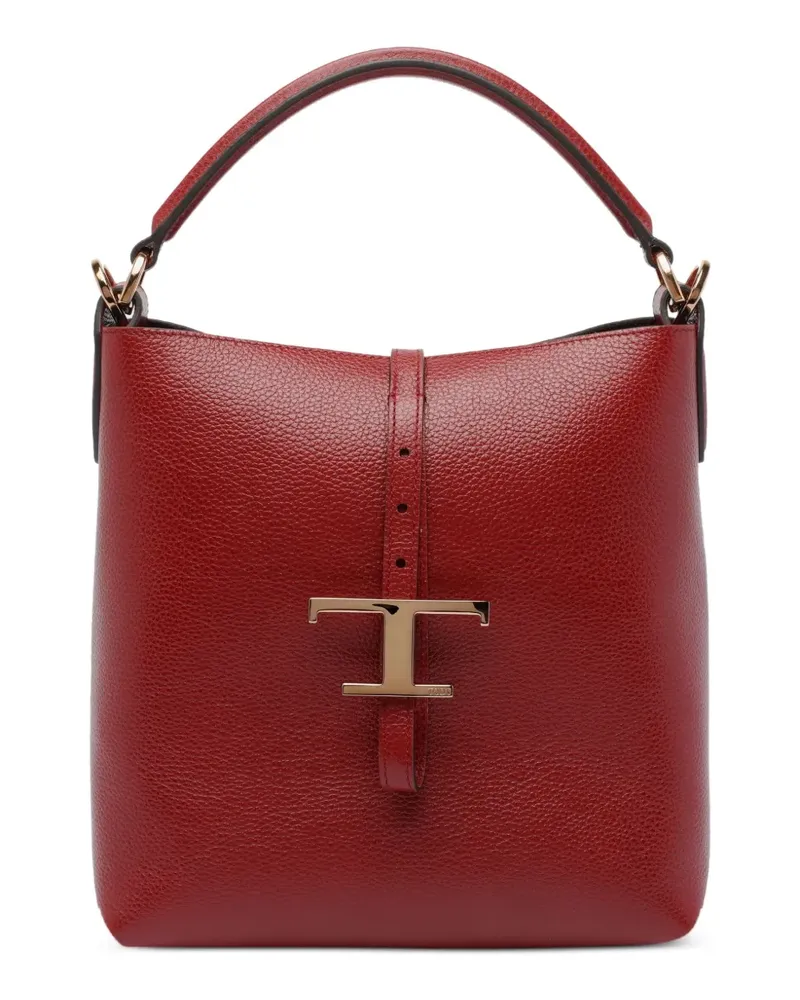 TOD'S Kleine Beuteltasche mit T-Schnalle - Rot Rot
