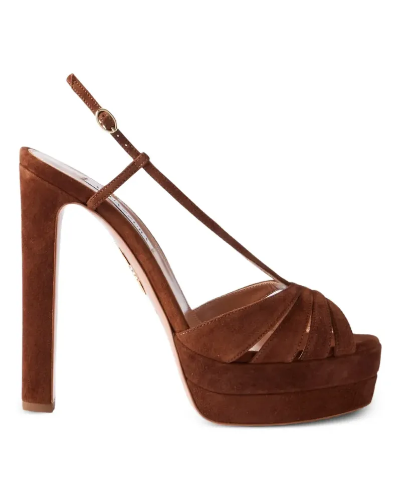 Aquazzura Aimée Plateau-Sandalen - Braun Braun