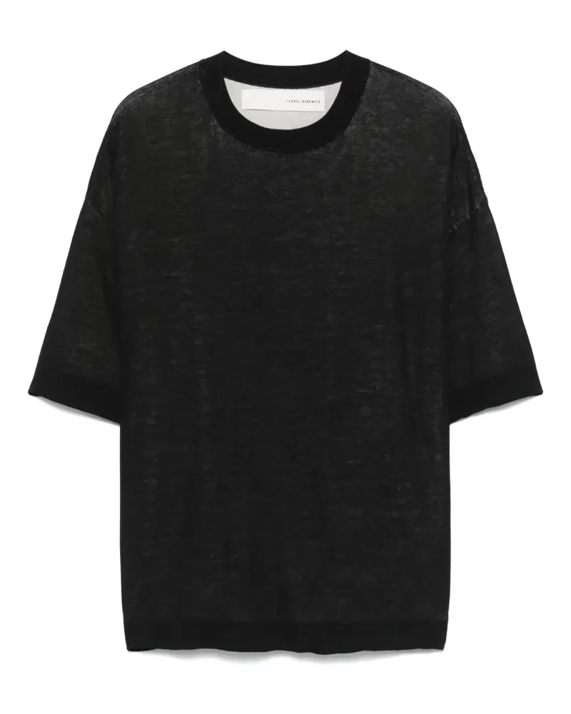 Isabel Benenato Klassisches T-Shirt - Schwarz Schwarz
