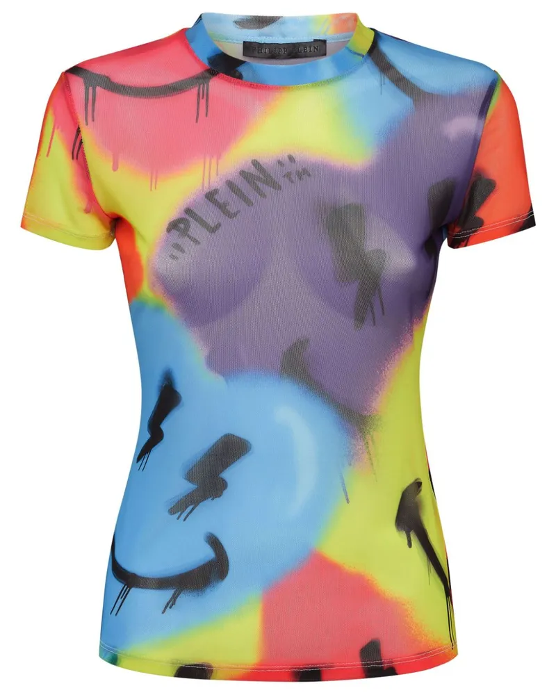 Philipp Plein T-Shirt mit Pure Smile-Print - Violett Violett