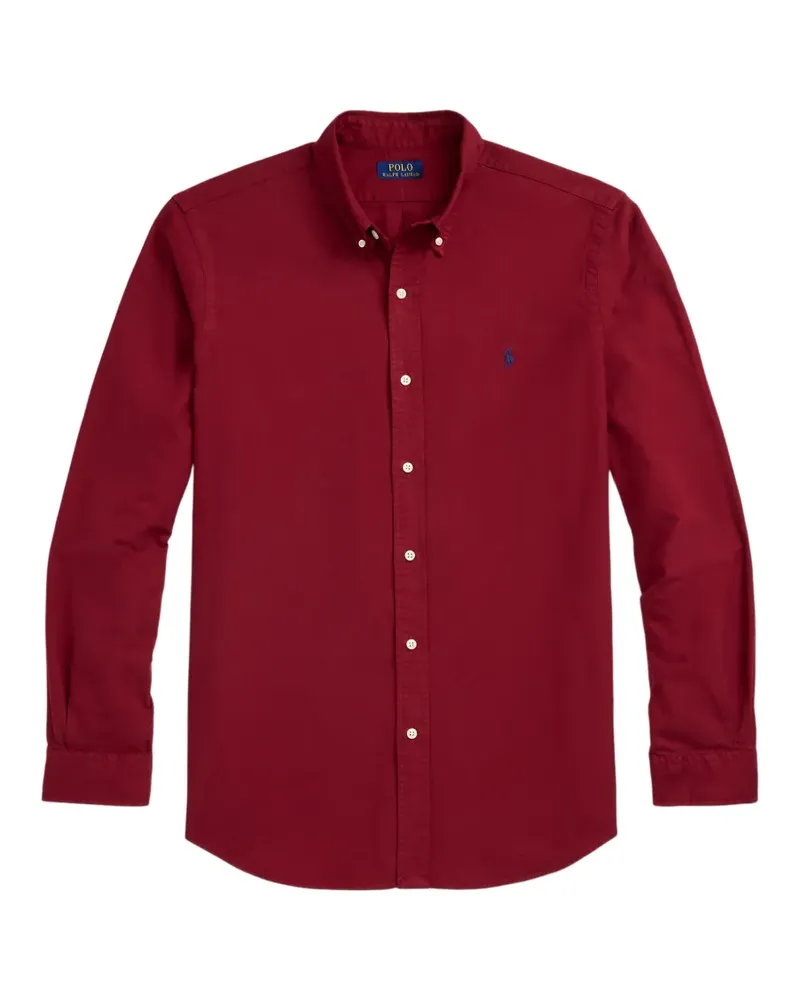 Ralph Lauren logo-embroidered button-down shirt - Rot Rot