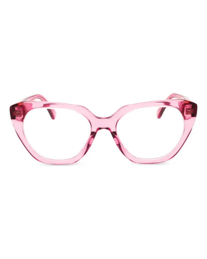 Moschino Brille mit Logo - Rosa Rosa