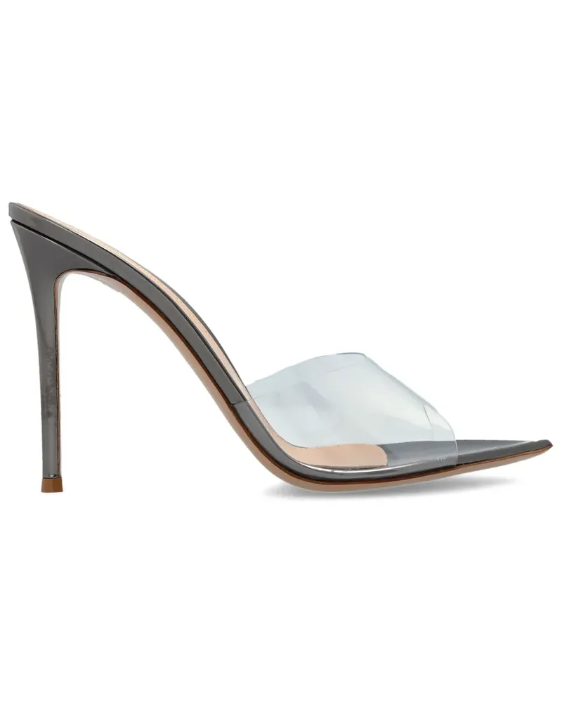 Gianvito Rossi Pumps mit transparentem Riemen 120mm - Grau Grau