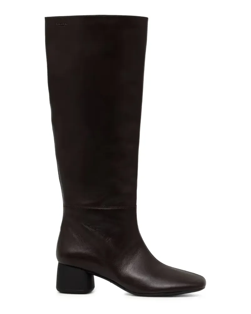Vagabond Livia Stiefel aus Leder mit quadratischer Kappe - Braun Braun