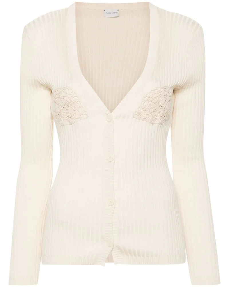Magda Butrym Gehäkelter Cardigan - Nude Nude