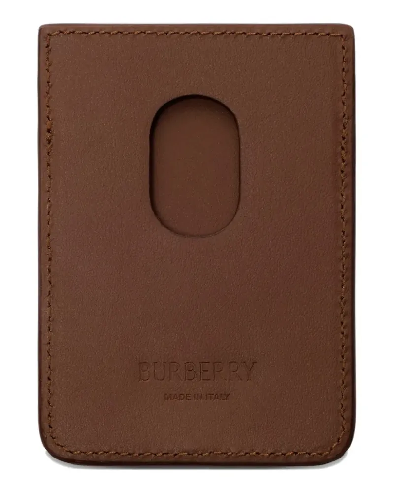 Burberry Check magnetic card case - Braun Braun