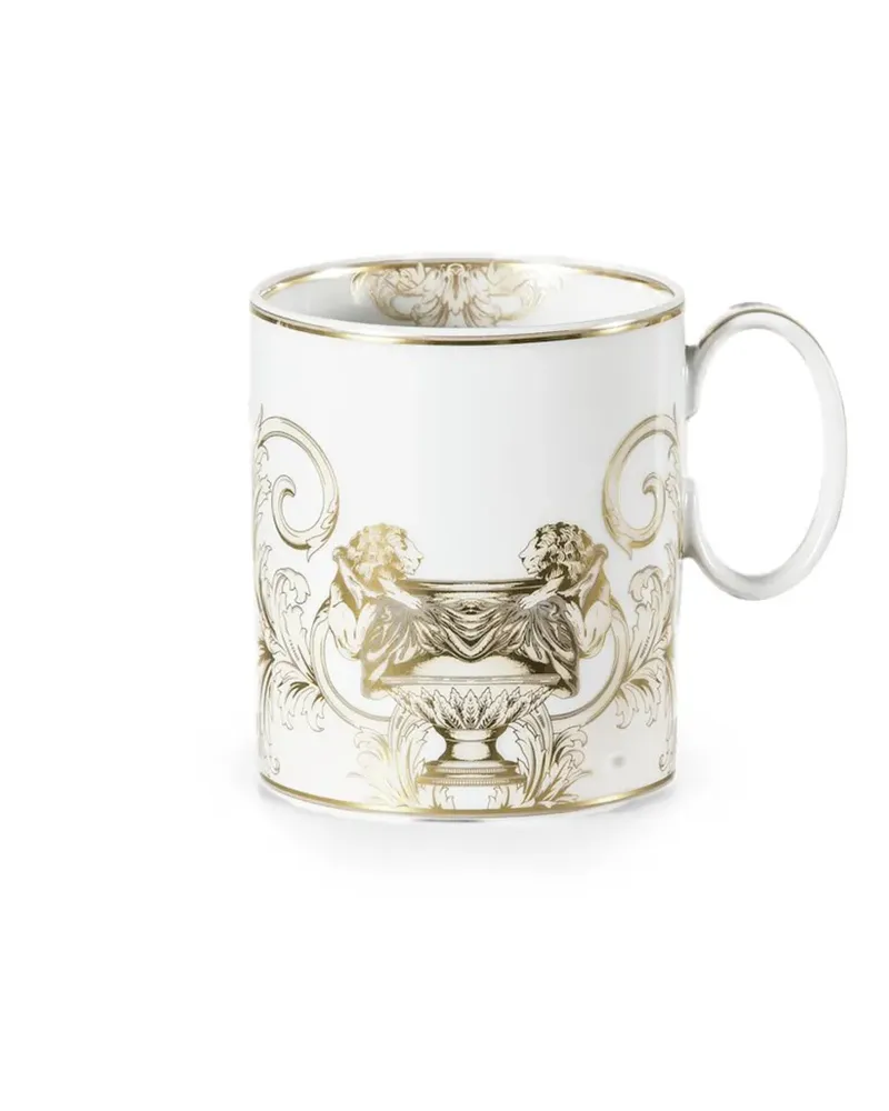 Versace La Coupe des Dieux lion-motif mug - Weiß Weiß