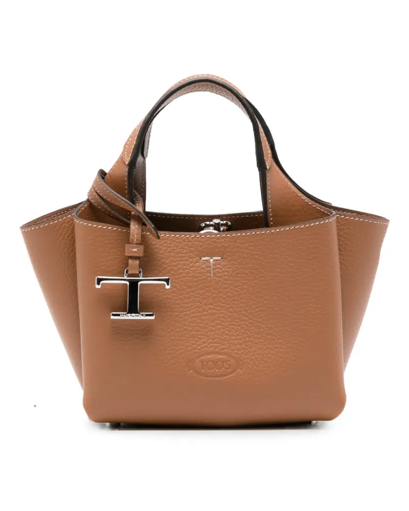 TOD'S micro T Timeless tote bag - Braun Braun