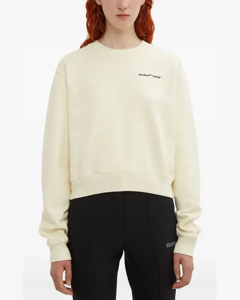 OFF-WHITE Sweatshirt mit Print - Nude Nude
