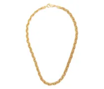Vergoldete Halskette im geflochtenen Design