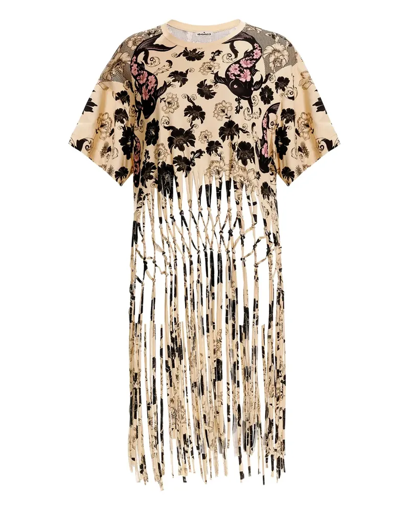 AGUA BENDITA Celina T-Shirt mit Blumen-Print - Nude Nude