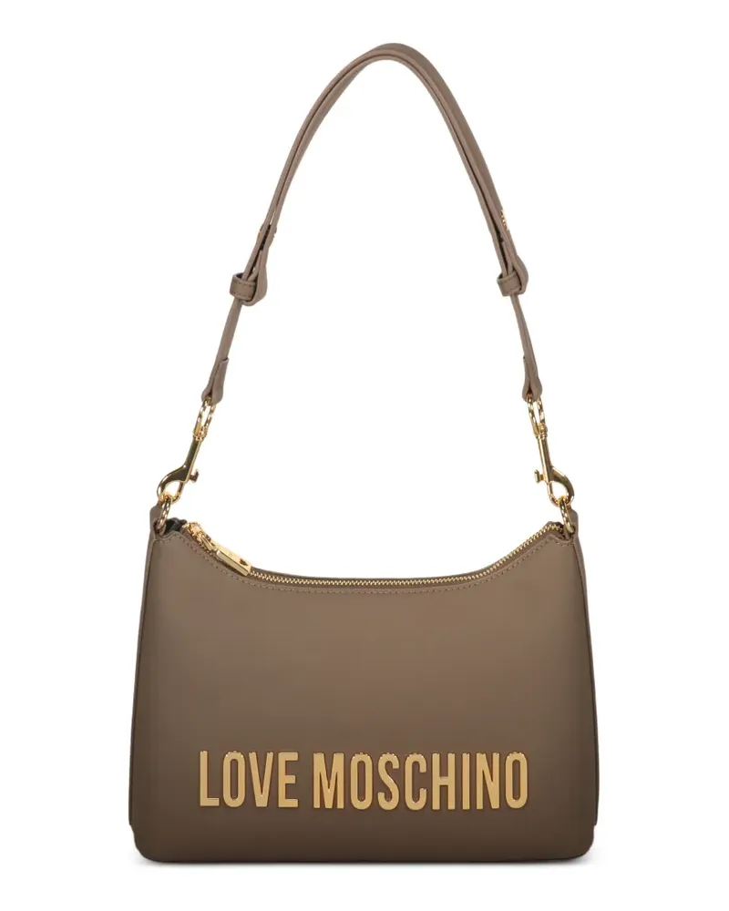 Moschino Schultertasche mit Logo - Braun Braun