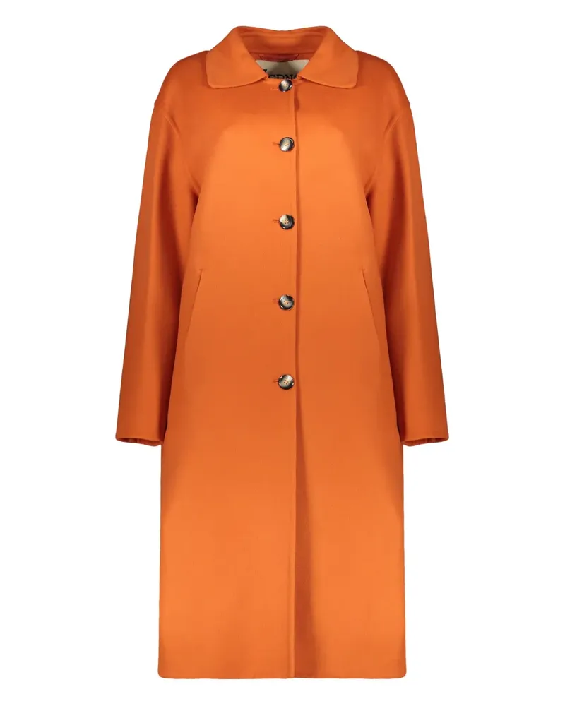 Herno classic-collar wool coat - Orange Orange