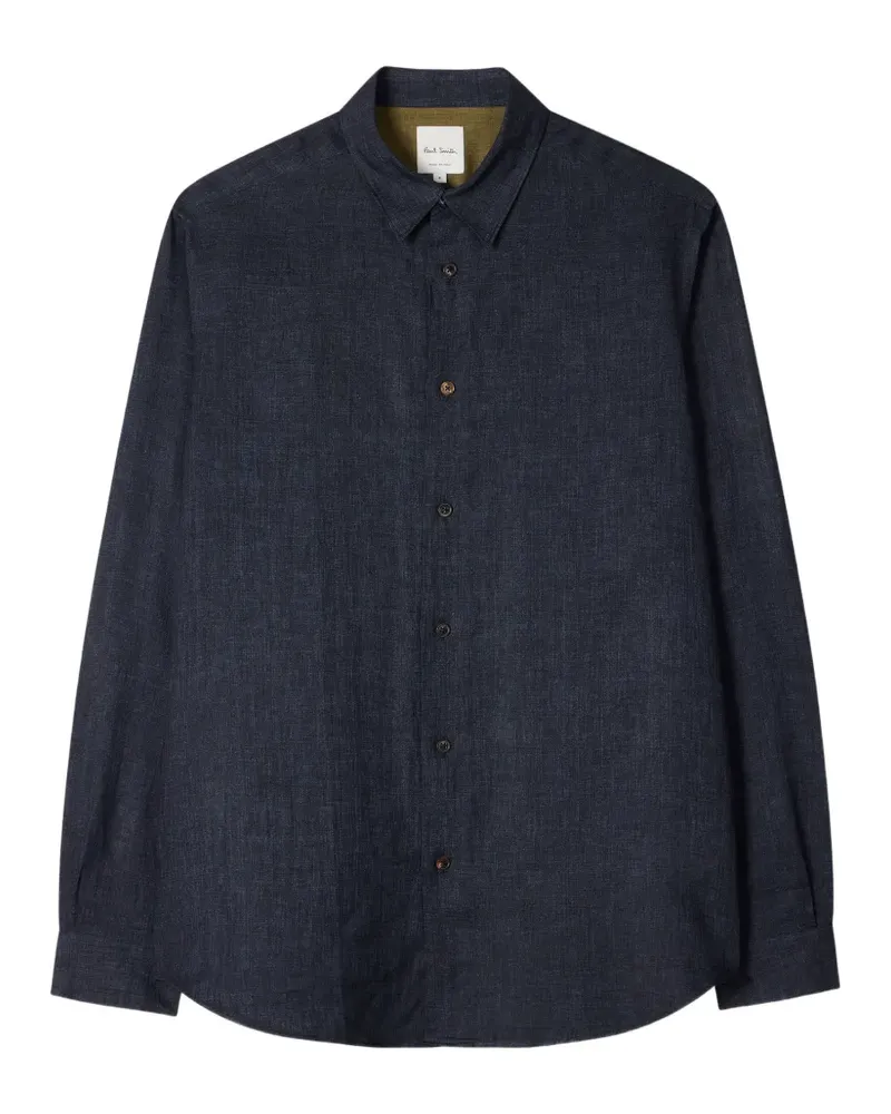 Paul Smith full-sleeve linen shirt - Blau Blau