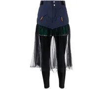Rock im Layering-Look - Blau