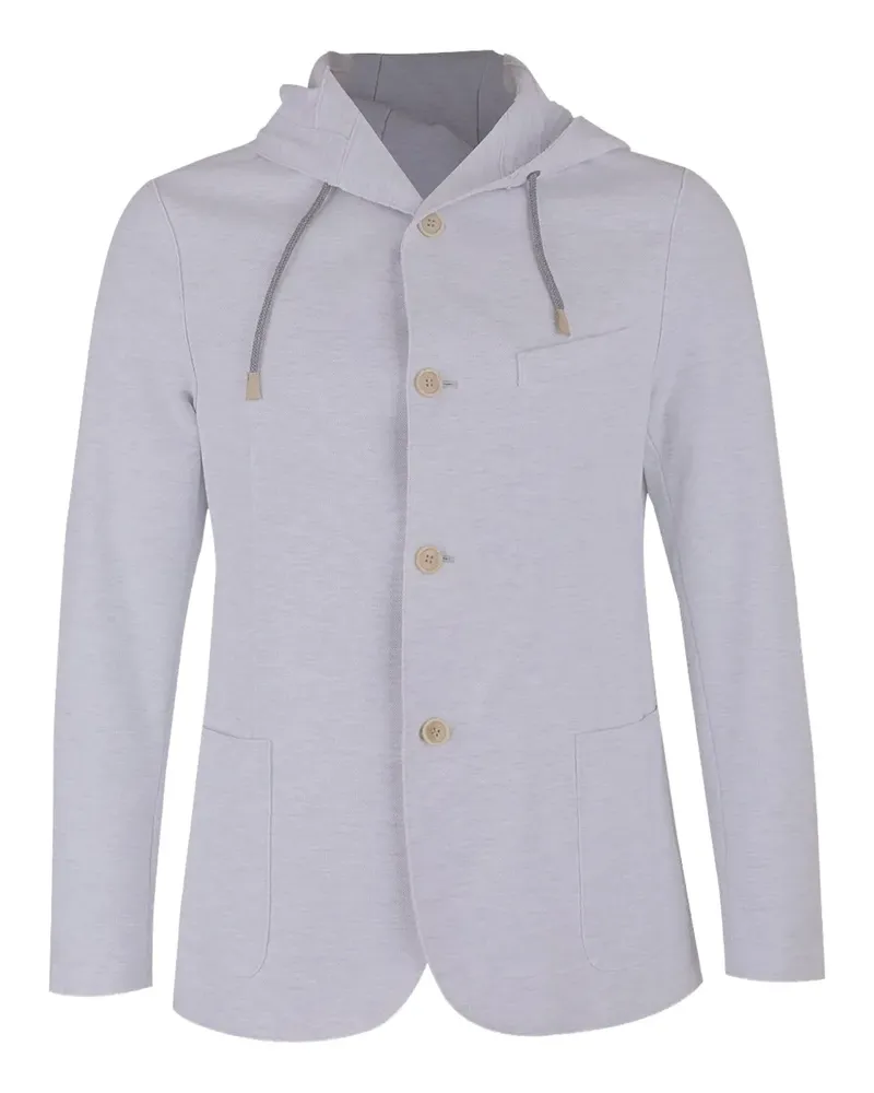 Eleventy hooded buttoned jacket - Grau Grau