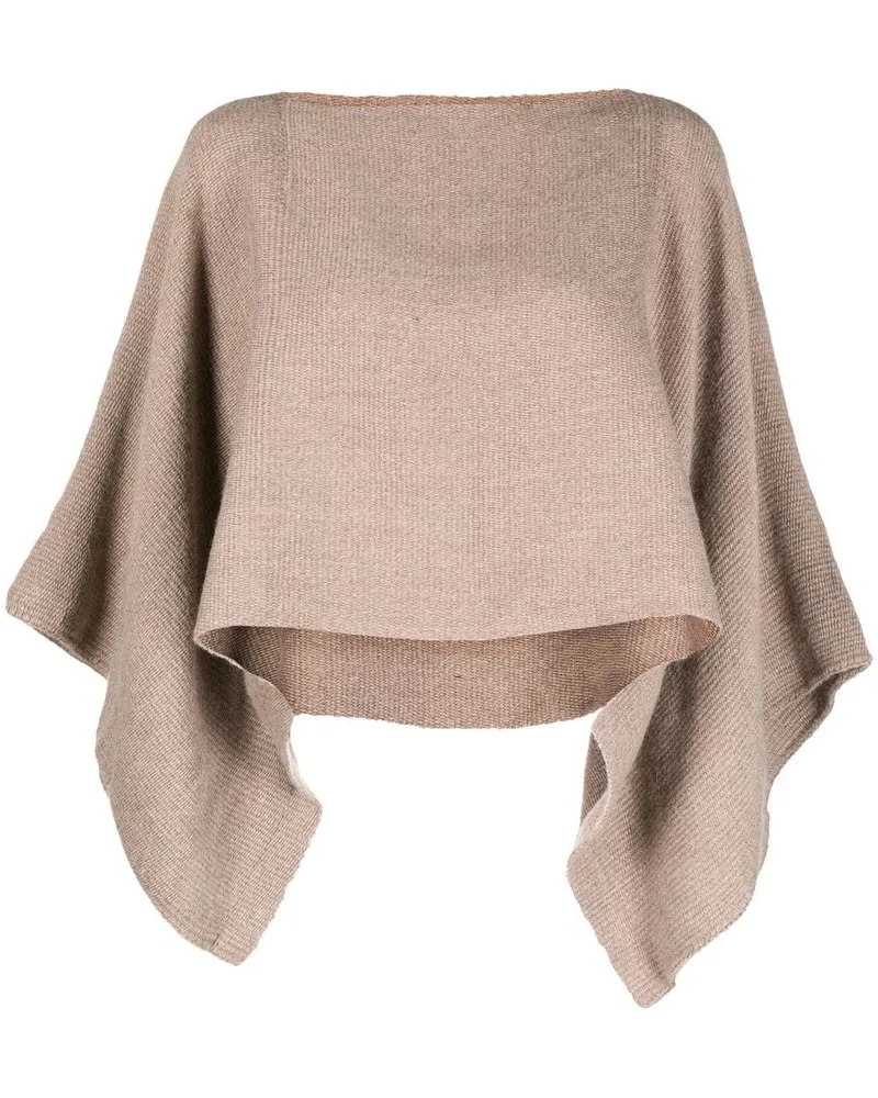 VOZ Gestricktes Cropped-Top Nude