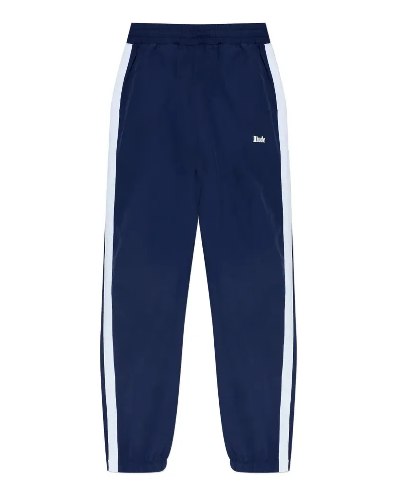 RHUDE side-stripe trousers - Blau Blau