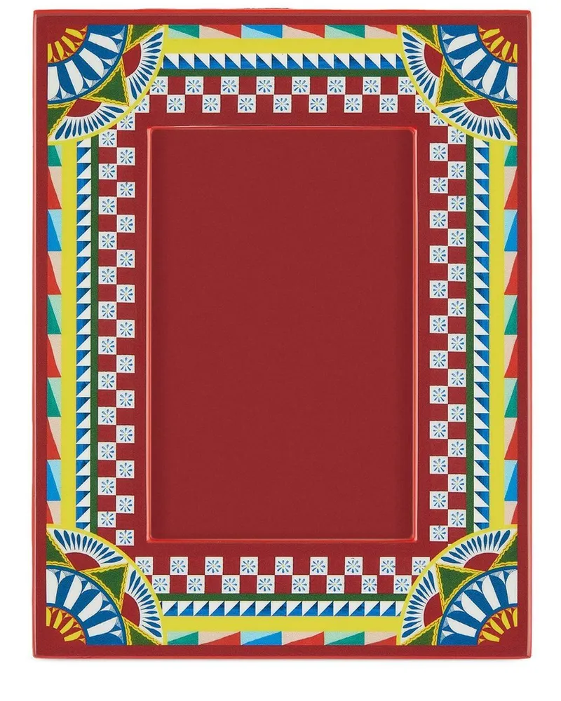 Dolce & Gabbana Bilderrahmen mit Carretto-Print - Rot Rot