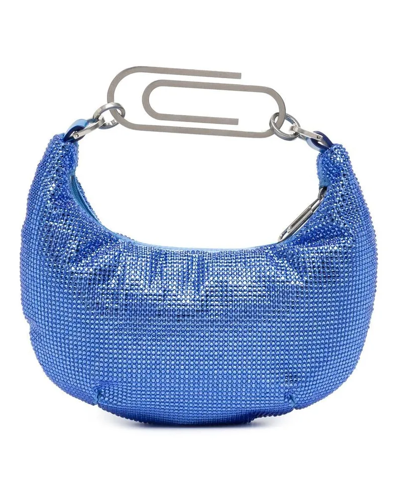 OFF-WHITE Paperclip Schultertasche - Blau Blau