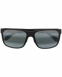 Maui Jim Sonnenbrille mit eckigem Gestell Schwarz