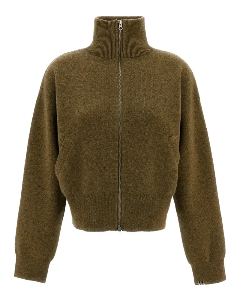 extreme cashmere Xtra Cute high-neck zip-up sweater - Grün Grün