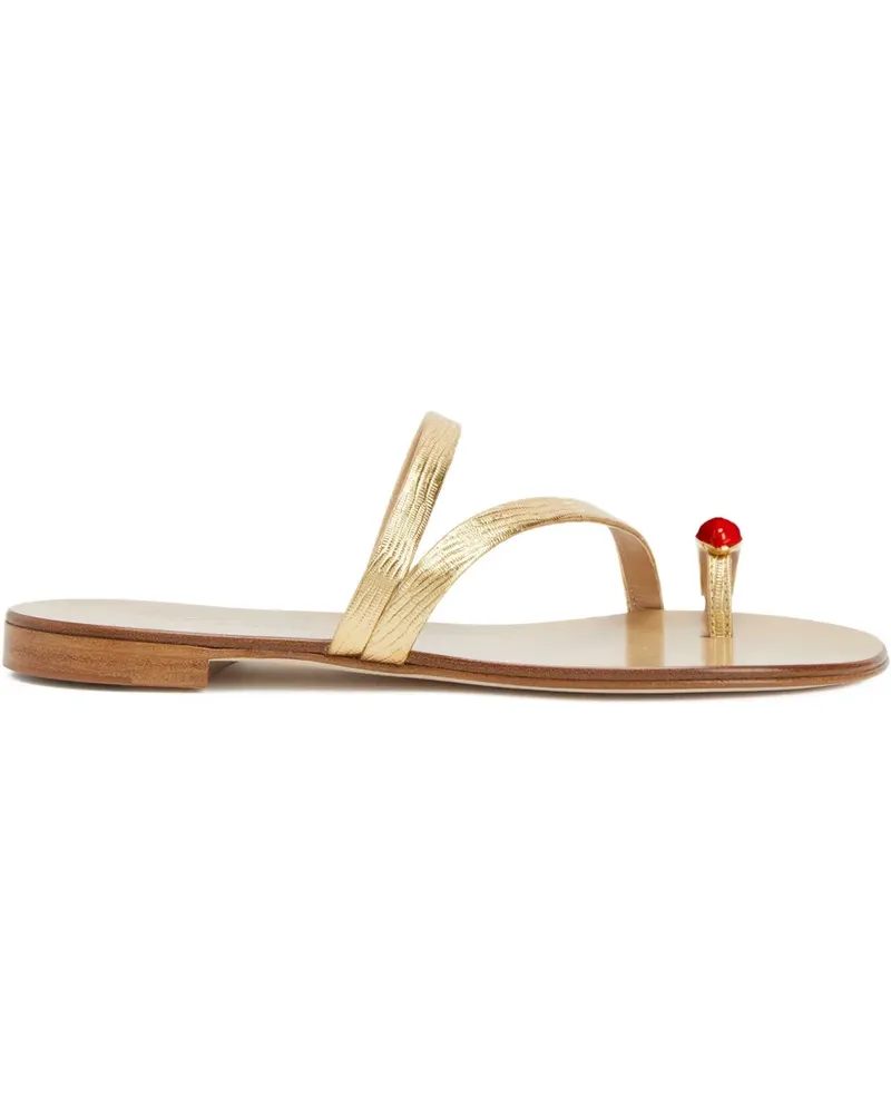 Giuseppe Zanotti Febe Sandalen mit Zehenring - Gold Gold