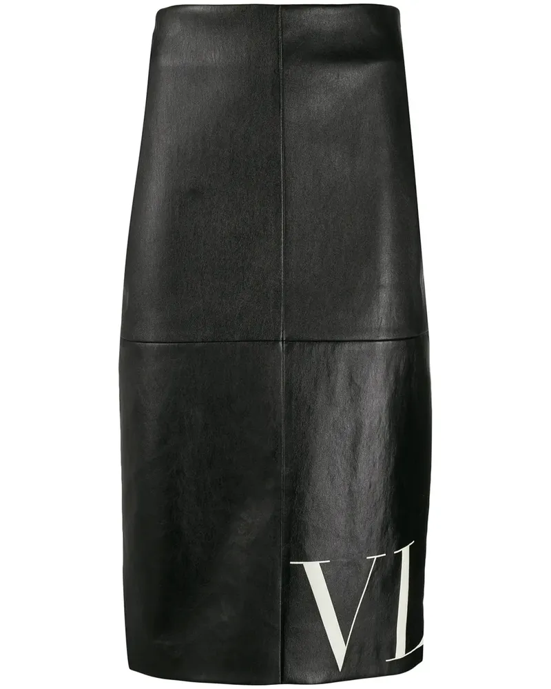 Valentino Garavani VLTN Bleistiftrock - Schwarz Schwarz