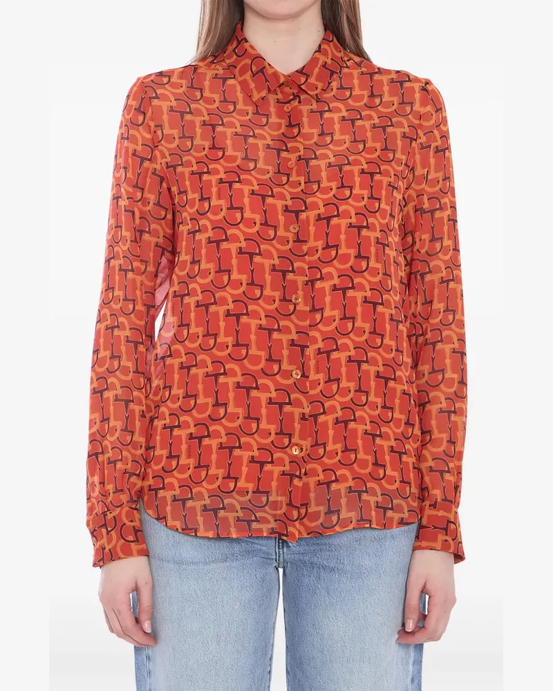 Gucci Hemd mit geometrischem Print - Orange Orange