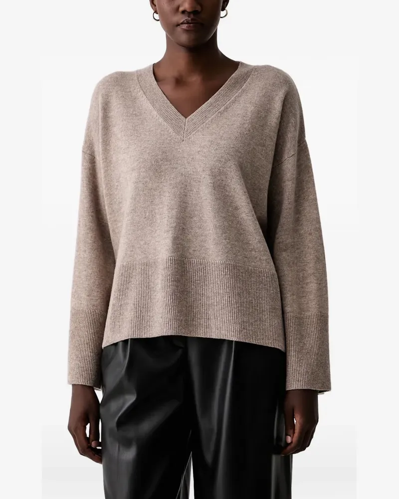 VICOLO V-neck drop-shoulder sweater - Nude Nude