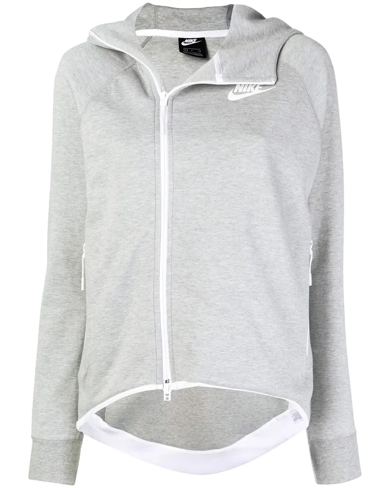 Nike Sportjacke mit seitlicher Schnürung - Grau Grau