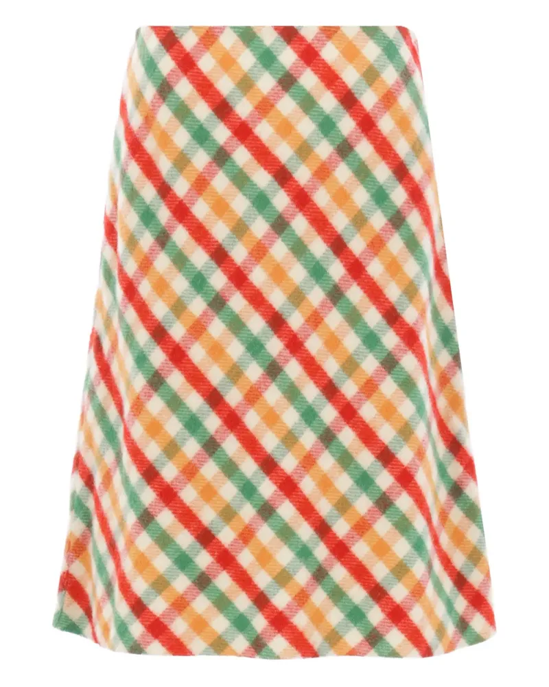 Miu Miu Rock mit Check - Grün Grün