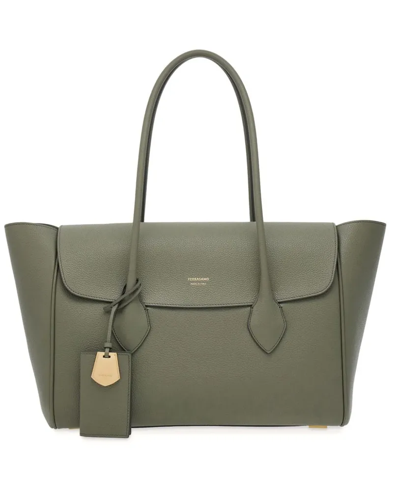 Ferragamo East-West Handtasche Grau