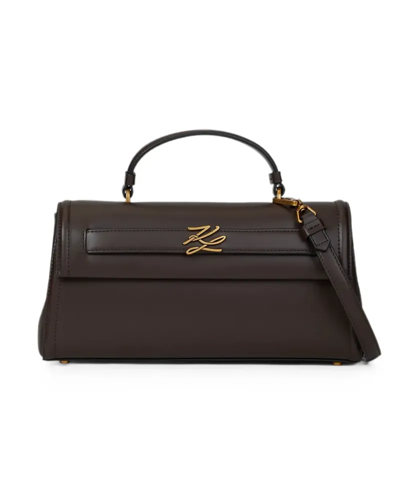 Karl Lagerfeld Kleine K/Autograph Tasche mit Henkel - Braun Braun