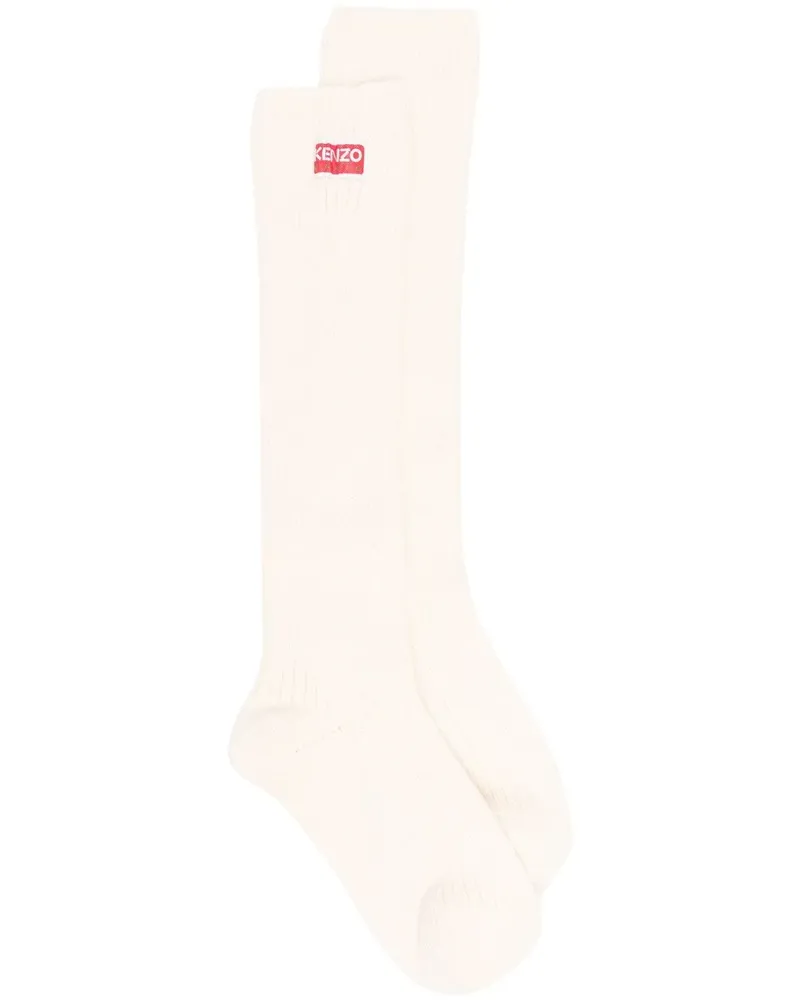 Kenzo Socken mit Logo-Patch - Nude Nude