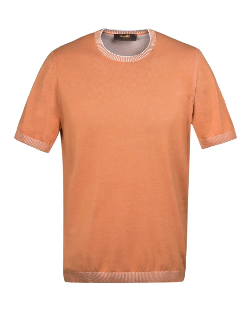 MOORER crew neck short-sleeve shirt - Orange Orange