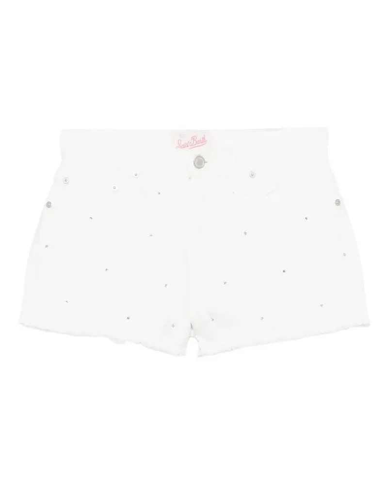 MC2 Saint Barth Musa crystal-embellished shorts - Weiß Weiß