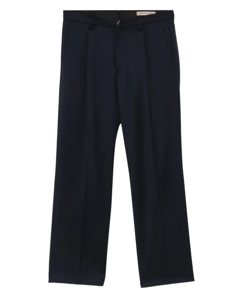 MICHAEL COAL Hose mit Bundfalten - Blau Blau