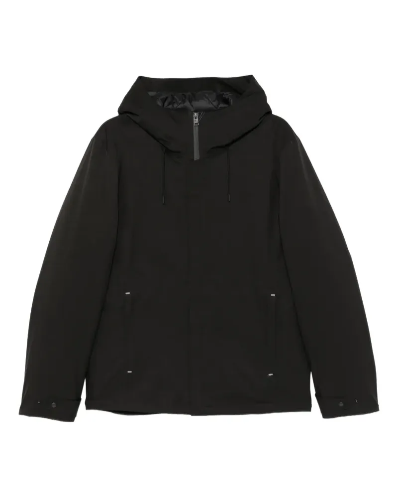 Woolrich Kapuzenjacke mit Reißverschluss - Schwarz Schwarz