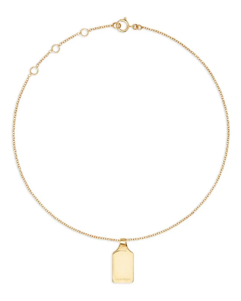 Courrèges Halskette mit kleinem Anhänger - Gold Gold