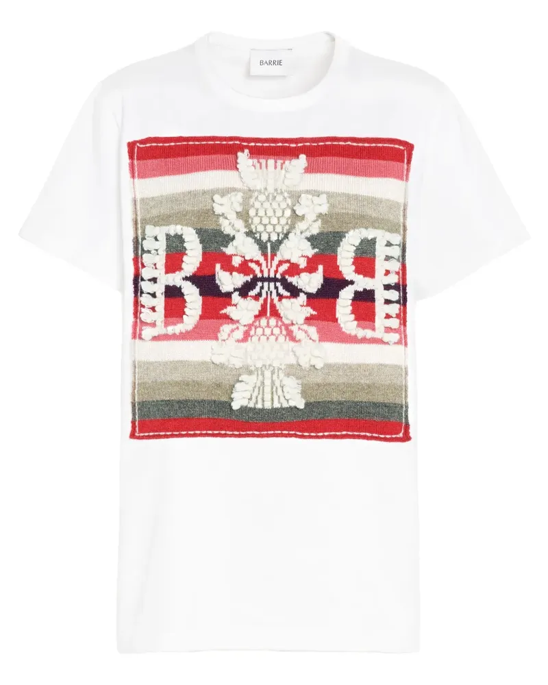Barrie T-Shirt mit Logo-Patch - Weiß Weiß