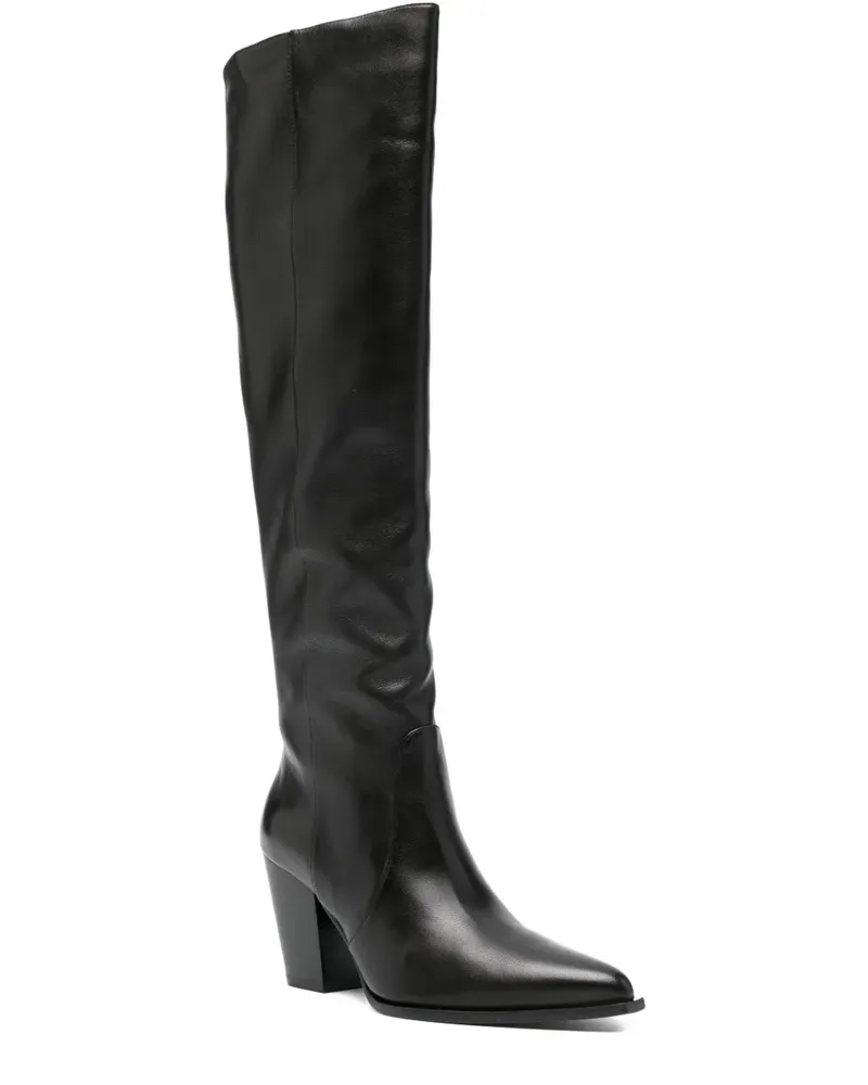 Stuart Weitzman Kniehohe Stiefel 85mm - Schwarz Schwarz