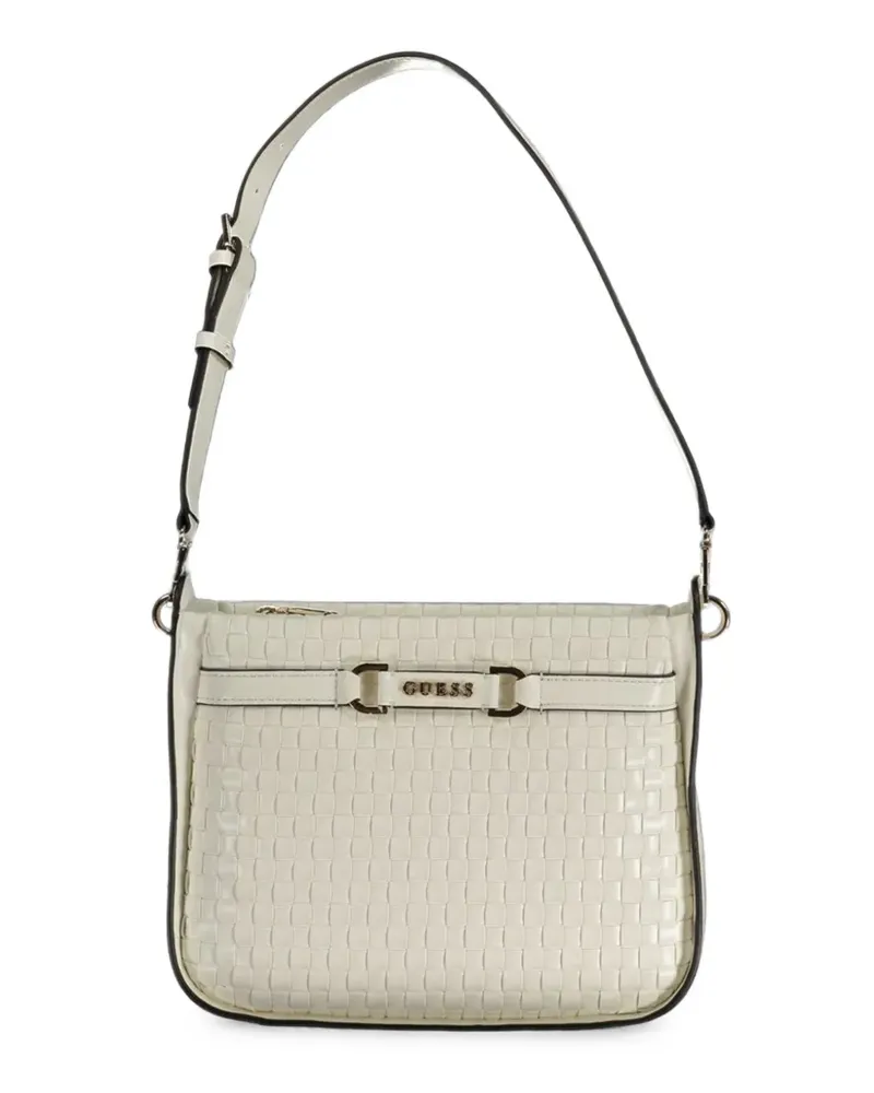 Guess Shopper mit Logo-Schild - Weiß Weiß